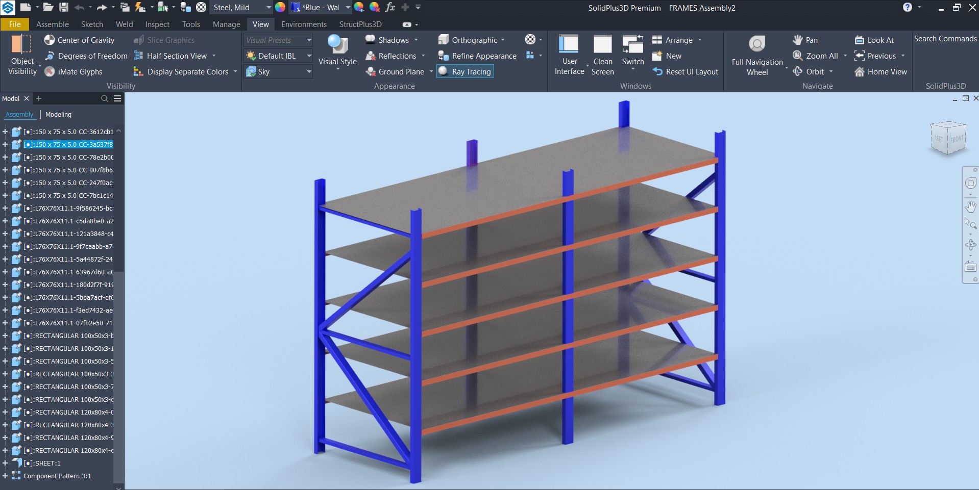 Structural designing with StructPlus3D by SolidPlus3D.
