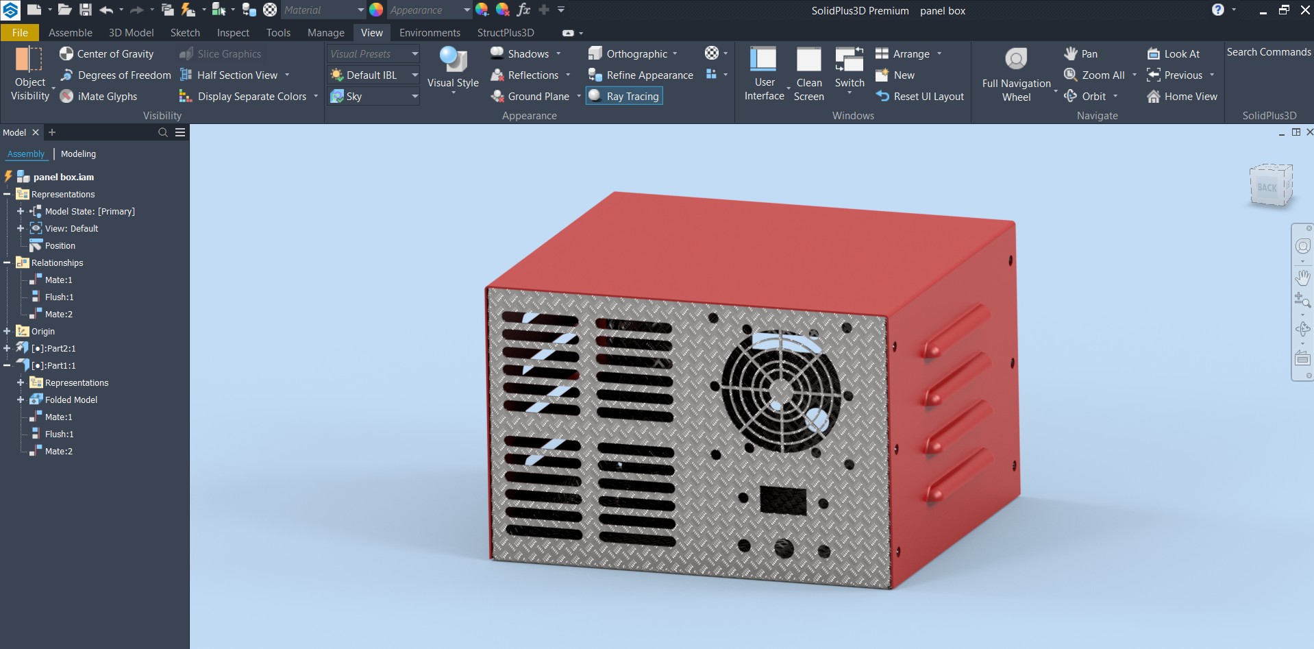Sheetmetal Designing with SolidPlus3D CAD.
